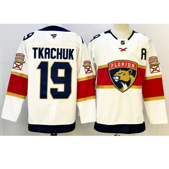 Mens Matthew Tkachuk Jersey White Stitched